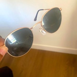 Black and gold sunglasses